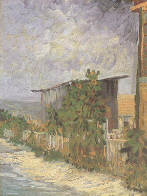 Montmartre Path with Sunflowers (nn04)